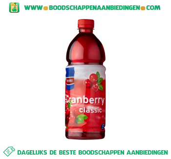 Cranberry drink aanbieding