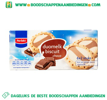 Duomelk biscuits chocolade aanbieding