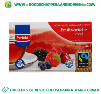 Fruitthee sensatie rood aanbieding