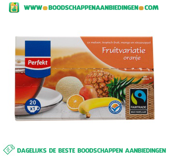 Fruitvariatie oranje thee 1-kops aanbieding