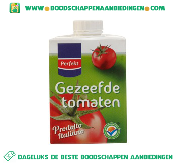 Gezeefde tomaten aanbieding