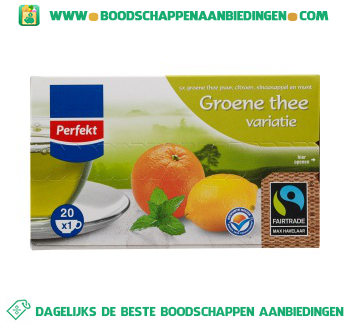 Perfekt Groene thee variatie aanbieding