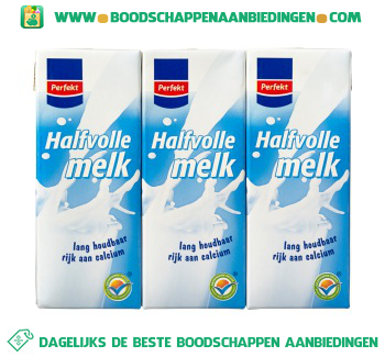 Halvolle melk houdbaar 6-pak aanbieding