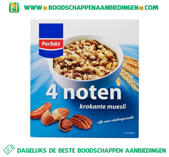 Perfekt Krokante muesli 4 noten aanbieding