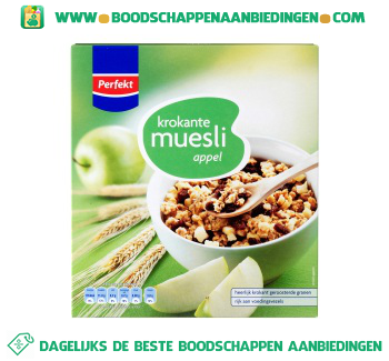 Perfekt Krokante muesli appel aanbieding