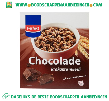 Krokante muesli chocolade aanbieding