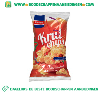 Krulchips naturel aanbieding