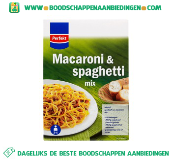 Macaroni & spaghetti mix aanbieding