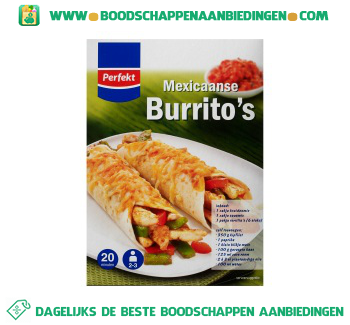 Mexicaanse burrito's aanbieding