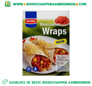 Perfekt Mexicaanse wraps maaltijdpakket aanbieding