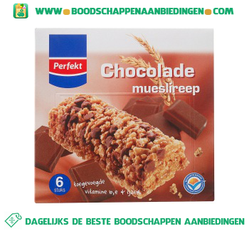 Mueslireep chocolade aanbieding