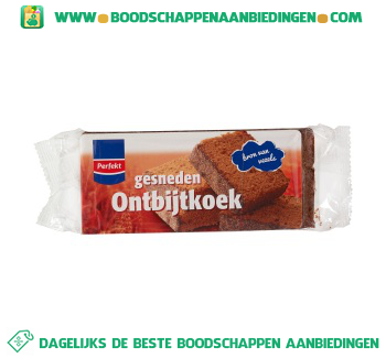 Perfekt Ontbijtkoek naturel gesneden aanbieding