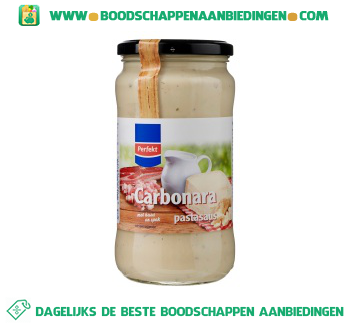 Pastasaus carbonara aanbieding