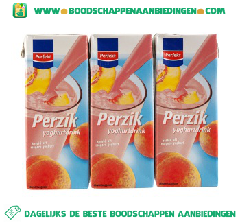 Perzik yoghurtdrink 6-pak aanbieding