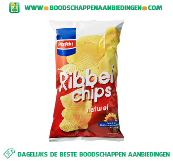 Perfekt Ribbelchips naturel aanbieding