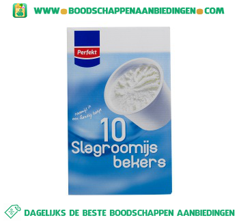 Slagroomijs bekers aanbieding