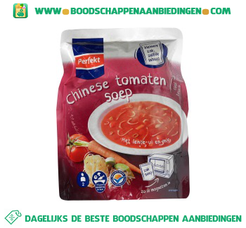 Soep in zak Chinese tomaten aanbieding