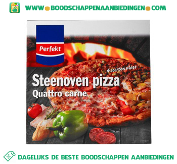 Steenoven pizza quatro carne aanbieding