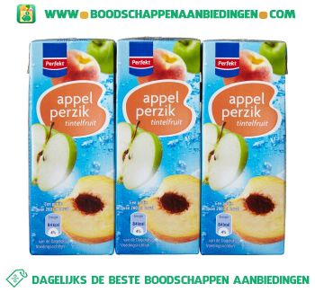 Tintelfruit appel & perzik 6-pak aanbieding