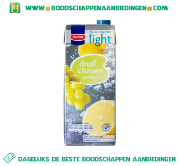 Perfekt Tintelfruit druif & citroen light aanbieding