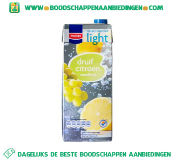 Tintelfruit druif & citroen light aanbieding