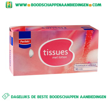 Tissues met lotion aanbieding