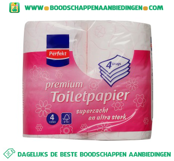 Toiletpapier 4-laags aanbieding