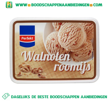 Walnoten roomijs aanbieding