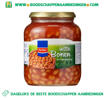 Witte bonen in tomatensaus aanbieding