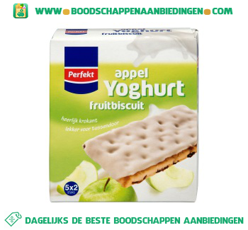 Yoghurt fruitbiscuits appel aanbieding