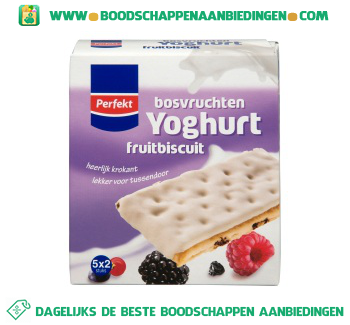 Perfekt Yoghurt fruitbiscuits bosvruchten aanbieding