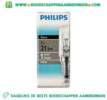 Philips Helder buislamp 7w e14 aanbieding