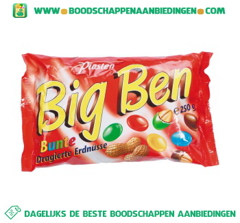 Piasten Big ben chocolade pinda`s aanbieding