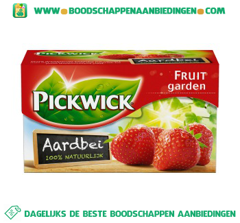 Pickwick Aardbeithee 1-kops aanbieding