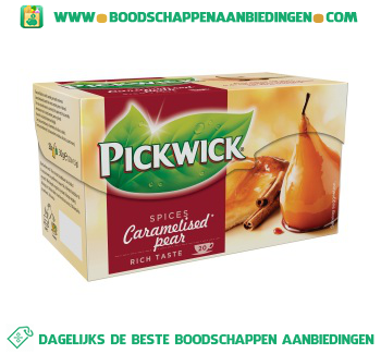 Pickwick Caramelised pear 1-kops aanbieding