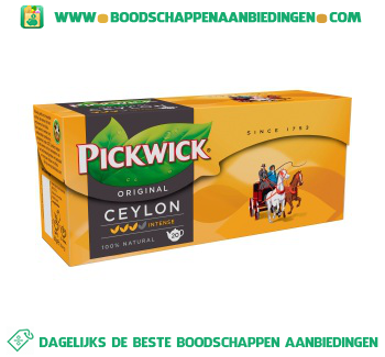 Pickwick Ceylon tea blend 1-pot aanbieding