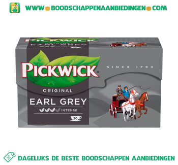 Pickwick Earl grey tea blend 1-kops aanbieding
