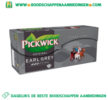 Pickwick Earl grey tea blend 1-pot aanbieding