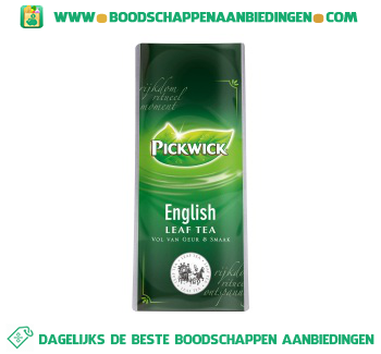 Pickwick English leaf tea aanbieding