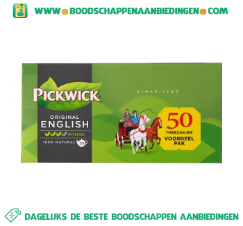 Pickwick English tea blend 1-pot aanbieding