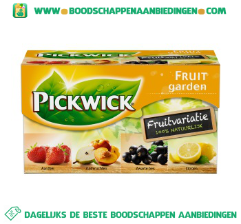 Pickwick Fruitvariatie thee geel 1-kops aanbieding