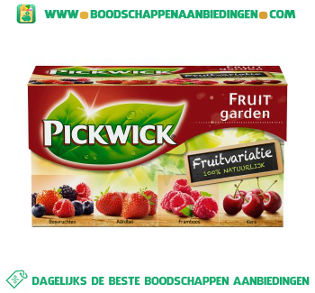 Pickwick Fruitvariatie thee rood 1-kops aanbieding