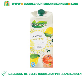 Pickwick Ice tea lemon aanbieding