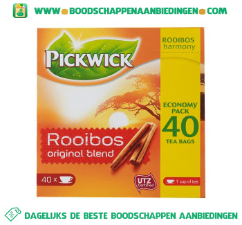 Pickwick Rooibos thee 1-kops aanbieding