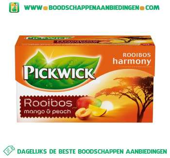 Rooibosthee mango & perzik 1-kops aanbieding