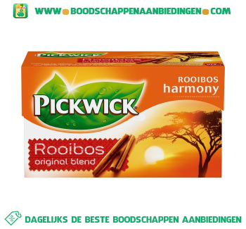 Pickwick Rooibosthee orginal 1-kops aanbieding