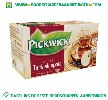 Pickwick Turkish apple thee 1-kops aanbieding