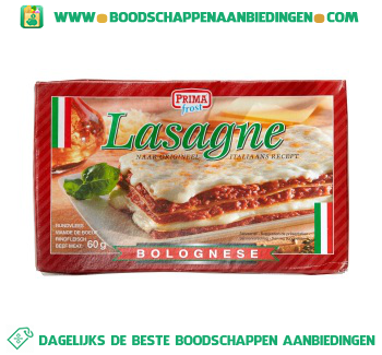 Lasagne bolognese aanbieding