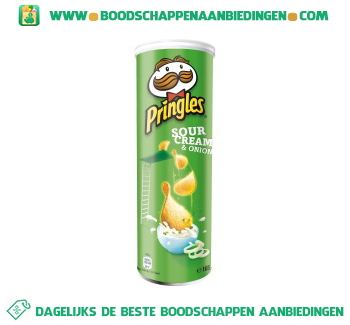 Pringles Sour cream & onion aanbieding