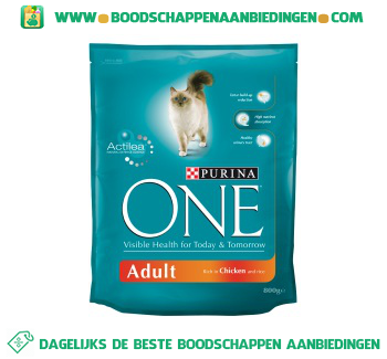 Purina One adult kip & rijst aanbieding